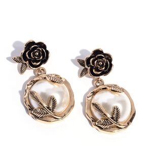 Paparazzi Gold Flower Vintage-Inspired Earrings Tasteful Tea Party Post Jewelry